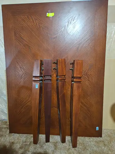 Dining table (36 x 47 inches) and 4 chairs, View more