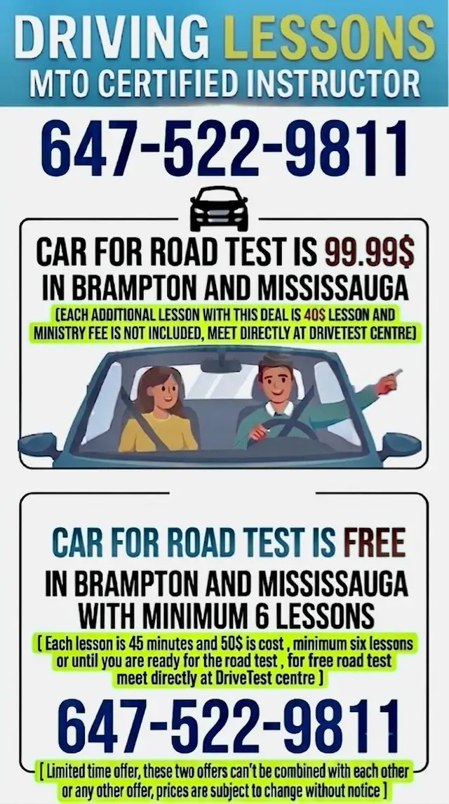 MTO Certified Driving Lessons