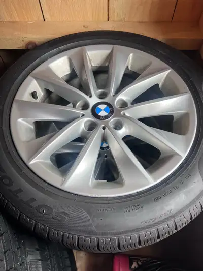 I am selling a set of 4 BMW X3 OEM 17-inch rims, which come complete with Pirelli snow tires, perfec...