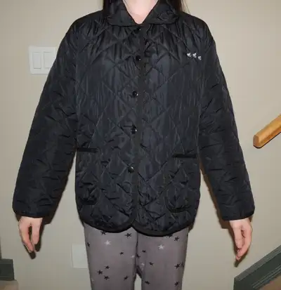 Black Quilted Jacket - Small Adult or Youth Size Large, View more