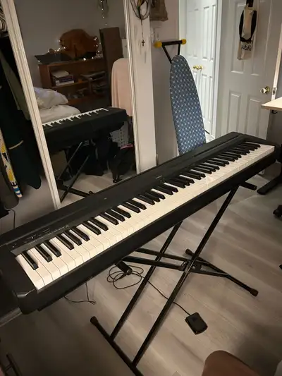 Yamaha p-45 with stand and pedal, View more