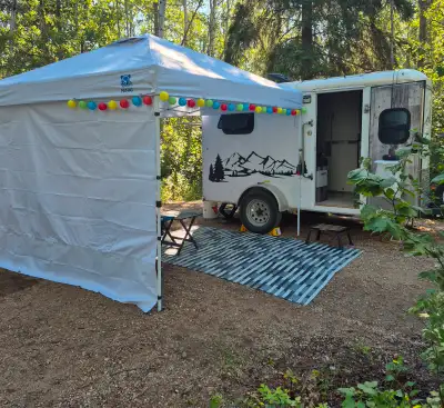 Mostly all new, trailer was converted to travel trailer spring 2025. After conversion it was taken t...