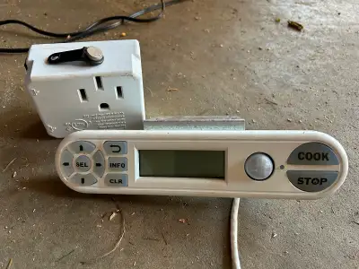 Device has a timer that alerts seniors to check on what they are cooking. ( motion senser) with auto...