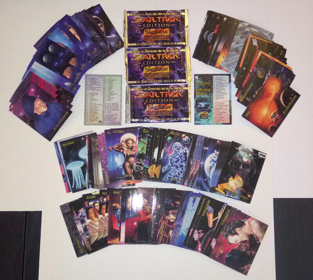 Star Trek Master Series 148 Singles & 3 Sealed Card Packs Skybox dans Art et objets de collection  à Ville de Montréal