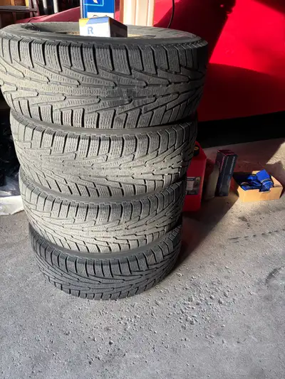 4 rims and tires balanced. Fits all Jeep JKs for sure and I believe all JLs as well. I had them on m...