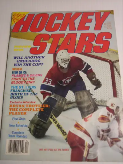 1986 HOCKEY STARS PREVIEW ISSUE NHL VOLUME 3 NUMBER 1 MAGAZINE, View more