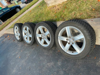 Audi A4 225/50R17  Snow Tires Set come with 4 Aluminium Rims