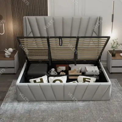 Storage Bed Frame – Hydraulic Lift-Up | Queen & King, View more