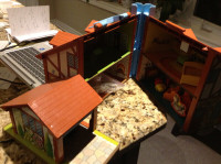 Vintage Fisher Price Playhouse with some furniture for sale
