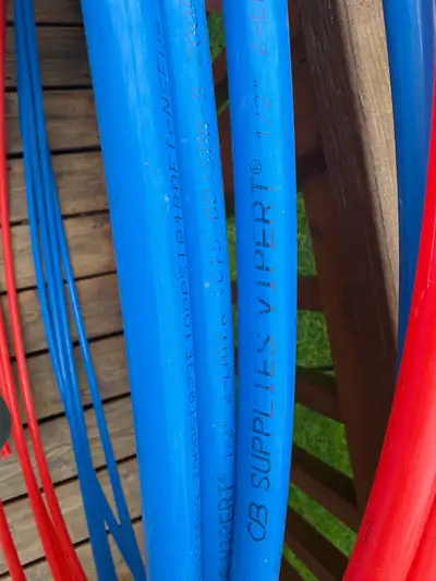 I am selling 2 rolls of PEX piping, perfect for plumbing and radiant heating systems; this flexible...