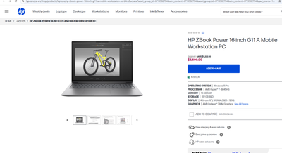 HP ZBook Power 16" Workstation | 64GB RAM | RTX 2000 Ada Touch, View more