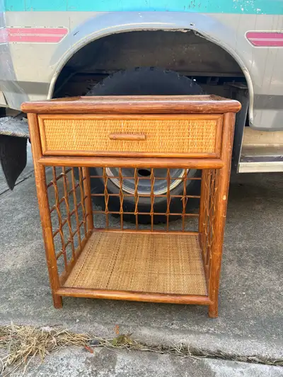 Vintage Wicker Table, View more