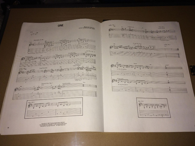 METALLICA ...AND JUSTICE FOR ALL  Score Song Book Guitar tabs in Arts & Collectibles in Oshawa / Durham Region - Image 2