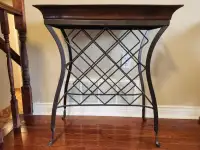ONLINE AUCTION: Vintage Wrought Iron Bar Table