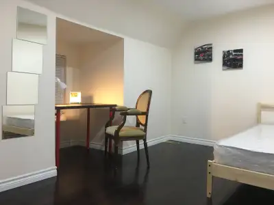 Furnished room on the upper floor of the house available starting from October 1st, costs 700$ a mon...