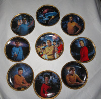1991 Star Trek TOS 9 Plate Collection M
