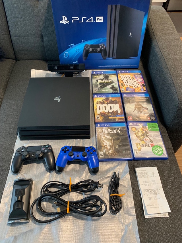 Sony PlayStation 4 Pro 1 TB w/ Accessories and 6 Games Sony