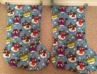 Large Snowman Stockings 33 inches x 17 inches