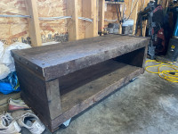 Restored barn wood rustic coffee table 