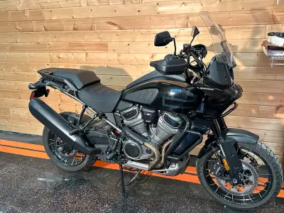 2023 Harley Davidson Pan American Special. Optional Auto-lowering Rear Suspension: Allows riders to...