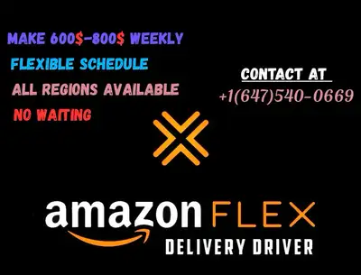 AMAZON FLEX ⬇️ READ CAREFULLY ⬇️ We are not hiring This is a app like uber you have to deliver packa...