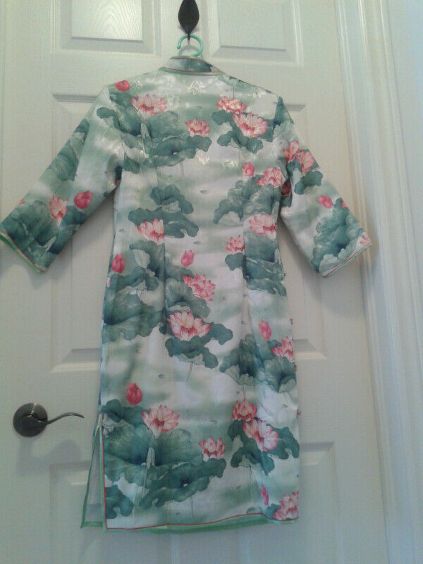 Lotus Patten Dress with Lining, Brand New, Elegant, Size L in Women's - Dresses & Skirts in Oshawa / Durham Region