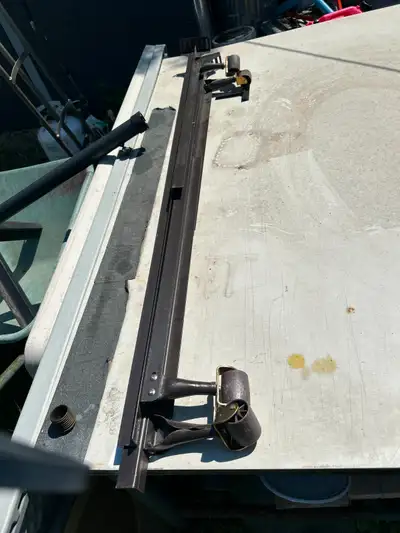 ONE SET OF BED RAIL /WHEELS AS PICTURED NO LONGER NEEDED S0.... 20.00 CASH-N- CARRY OBO N THEY R YOU...