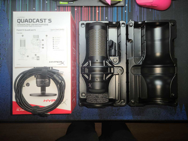 HyperX QuadCast S - USB Microphone in Speakers, Headsets & Mics in Mississauga / Peel Region - Image 2