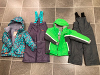 size 4T snowsuits girls EUC $30 or gender-neutral BRAND NEW $50