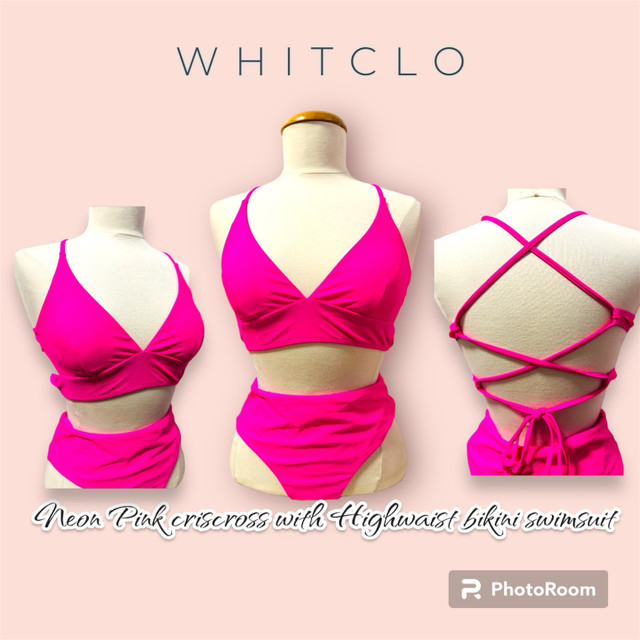 Neon Pink Bikini Set  in Multi-item in Regina