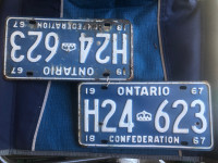 Ontario License Confederation J24 623 1967