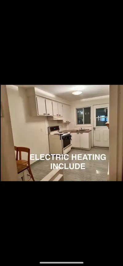 3 1/2 for apt rent, heating included