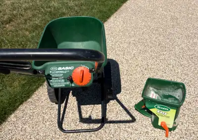 Scotts Basic Rotary Spreader and Hand-Held Spreader, View more