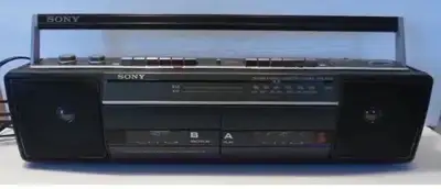 Sony Double Deck Cassette Player Radio, View more