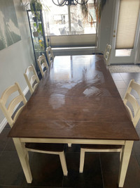 Solid wood dining set
