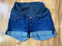 Short denim jeans pregnancy size S excellent condition 