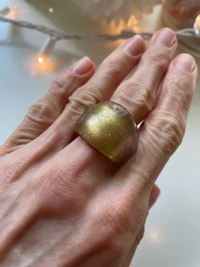 Gold Color Statement Ring, View more