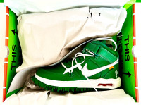 Offwhite x nike airforce 1 mid pine green