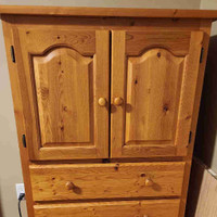 Solid wood stained dresser