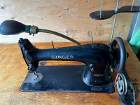 Circa 1950 Singer Commercial Sewing Machine with Custom Table