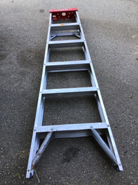 "FEATHERLITE" 6’ steps Step Aluminum Ladder - ready to use