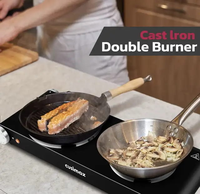 1800W Stainless Steel Electric Hot Plate Double Burner  in Stoves, Ovens & Ranges in Markham / York Region - Image 9