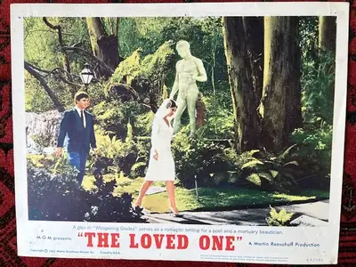 Vintage  THE LOVED ONE (1965) 11 x 14" Lobby Card.  Robert Morse, View more