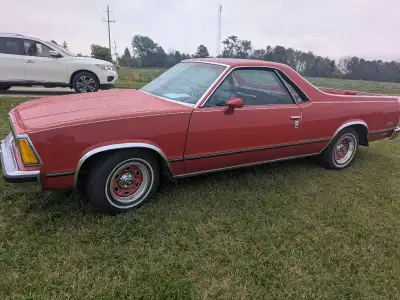 A 1980 Chevrolet El Camino is a classic American vehicle, a "car-truck" that combines the practicali...
