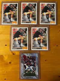 Lot of 6 Brett Favre rookie cards