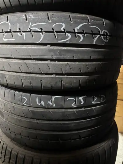 2 used 245/35/R20 Yokohama Advan-BMW 5/6 Series/XF/S Class/G37/Q50/Model3/Accord Two used 245 35 R20...