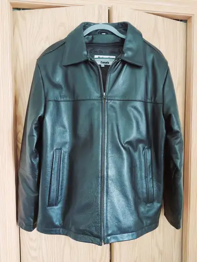 men’s leather jacket “M” size, View more