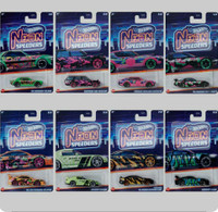 Hot wheels, jdm neon speeders set