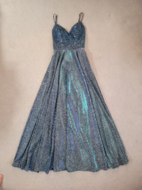 Blue Sequin Dress (for wedding, prom, parties, etc..) - $200