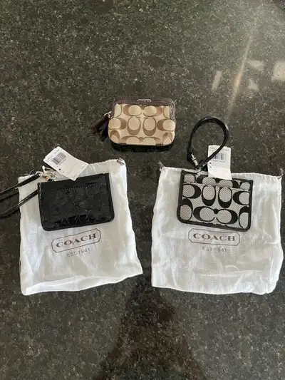 Coach small wallets (NEW/unused), View more